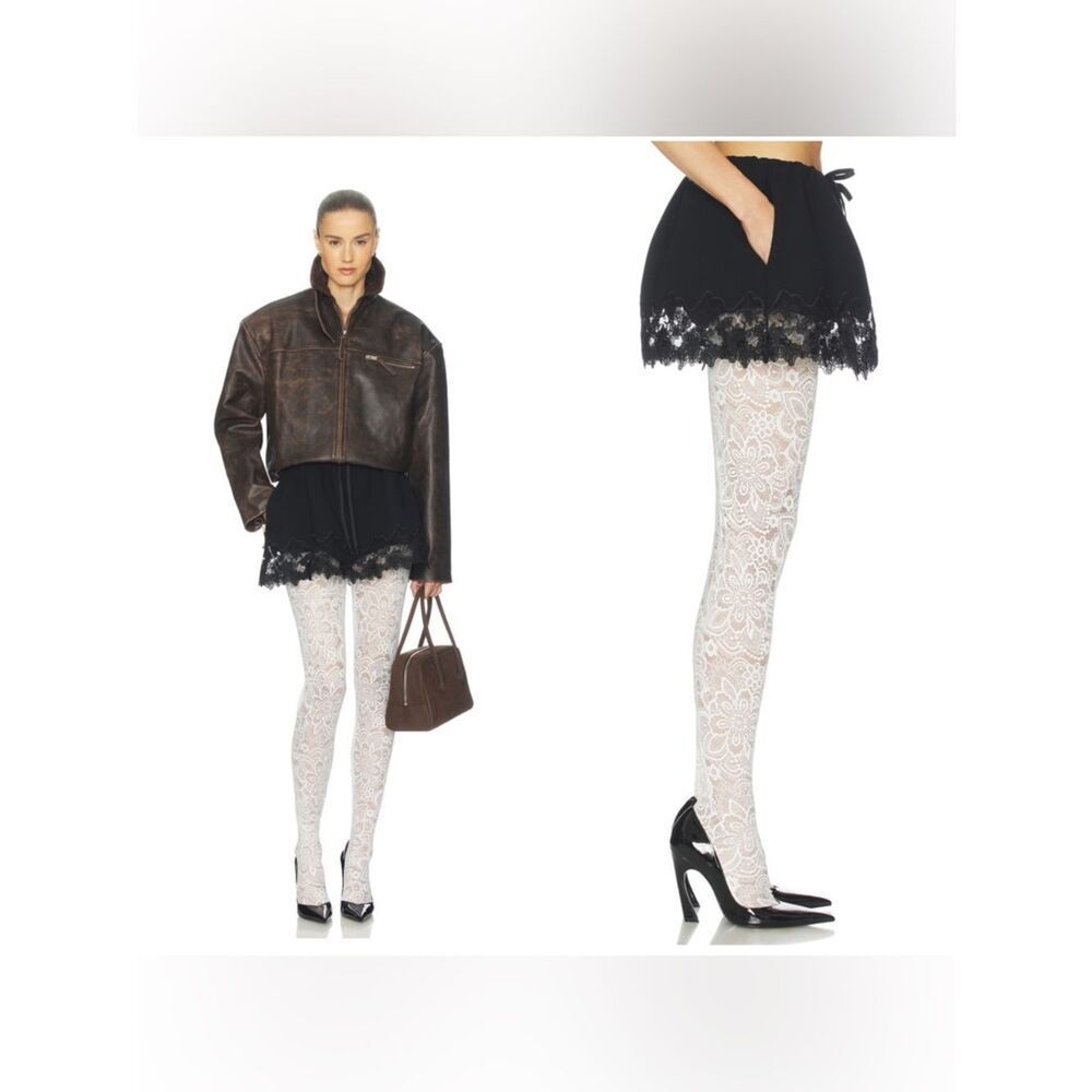 NEW HELSA The Scrunchie Skort in Very Heavy Crepe in Black